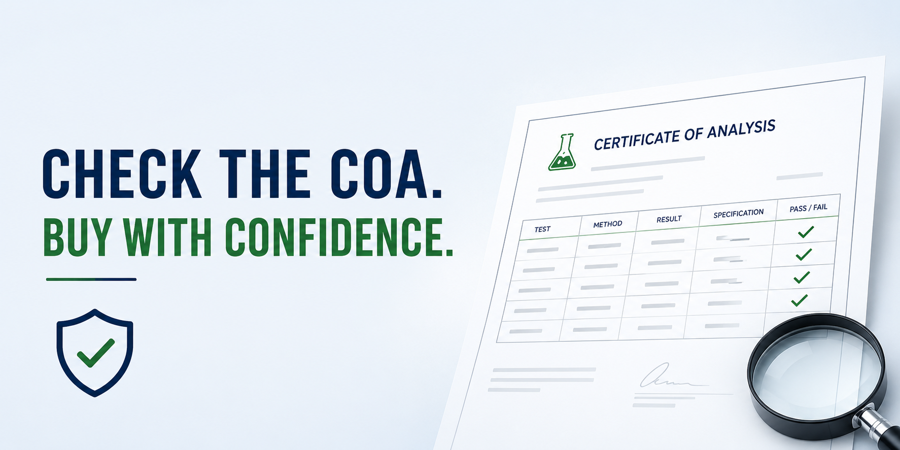 CHECK COA’S “BEFORE” YOU PURCHASE NOT AFTER