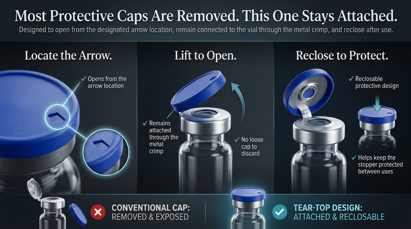 Understanding Tear-Top Lids vs. Traditional Flip-Top Vial Caps