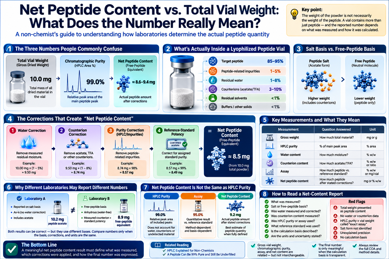 Net Peptide Content vs. Total Vial Weight: What Does the Number Really Mean?